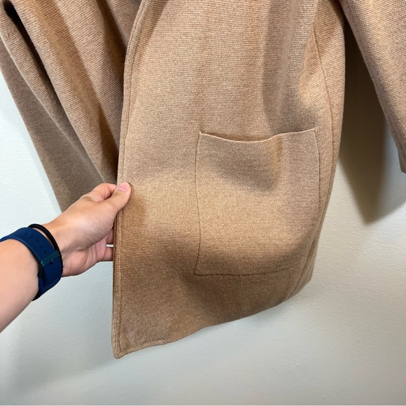 J. Crew Sophie Sweater Blazer Women’s Cotton Merino Wool Camel Tan Small NWT - Picture 8 of 14